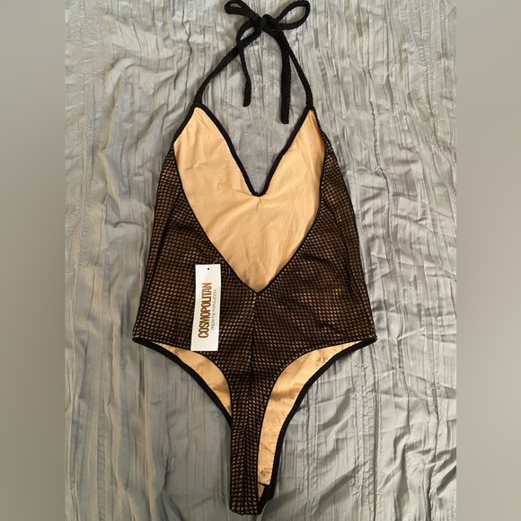 Cosmopolitan Dress The Population Bridgette Mesh Fully lined Deep V body… - Picture 7 of 11